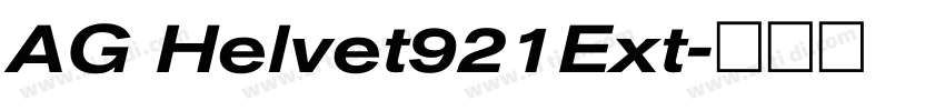 AG Helvet921Ext字体转换